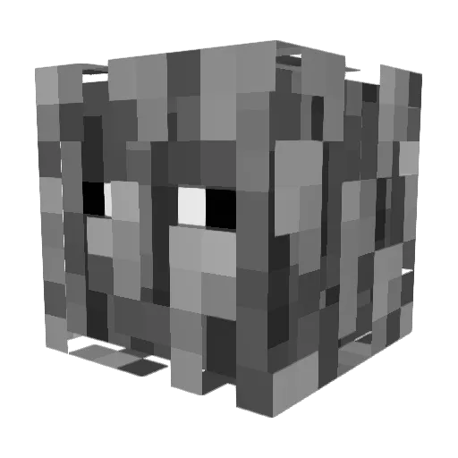 Nodey Minecraft avatar head, 3D render