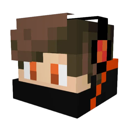 Nodi54 Minecraft avatar head, 3D render