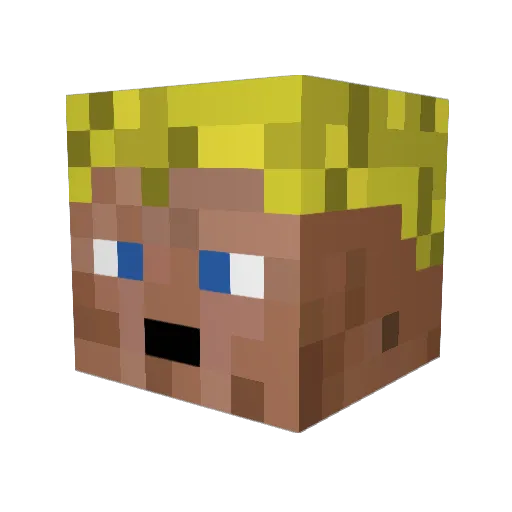 Nodin1988 Minecraft avatar head, 3D render