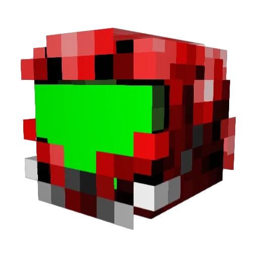 Nodle_6 Minecraft avatar head, 3D render