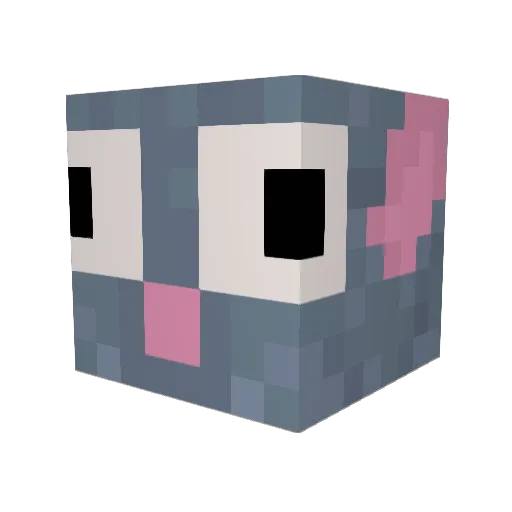 Nodnarble Minecraft avatar head, 3D render