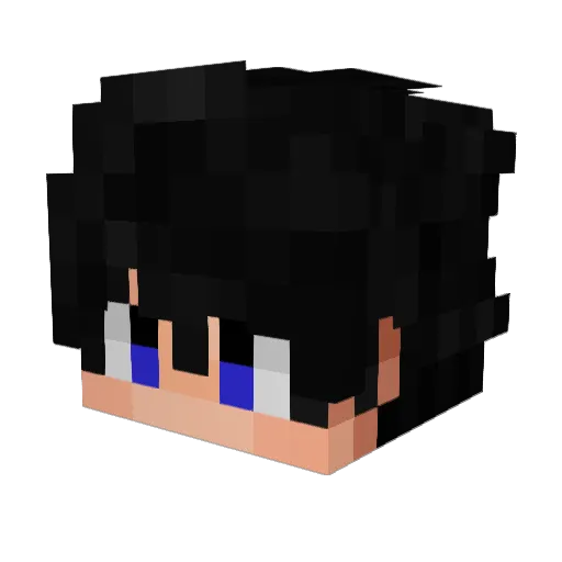 NodplaysMC Minecraft avatar head, 3D render