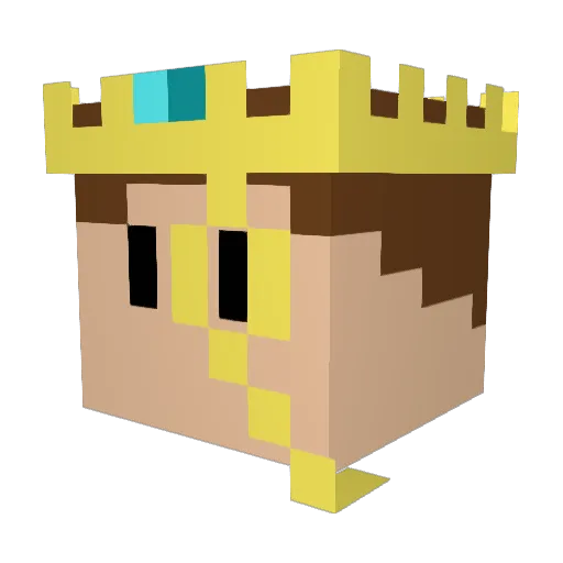 Nodus_1 Minecraft avatar head, 3D render