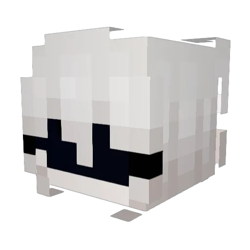 Noe11a Minecraft avatar head, 3D render
