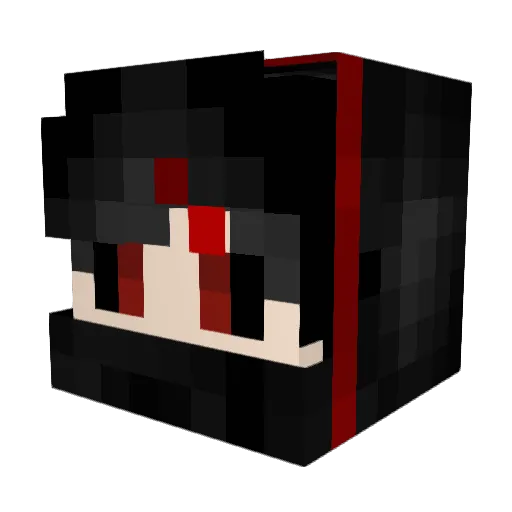NoeLTibS Minecraft avatar head, 3D render