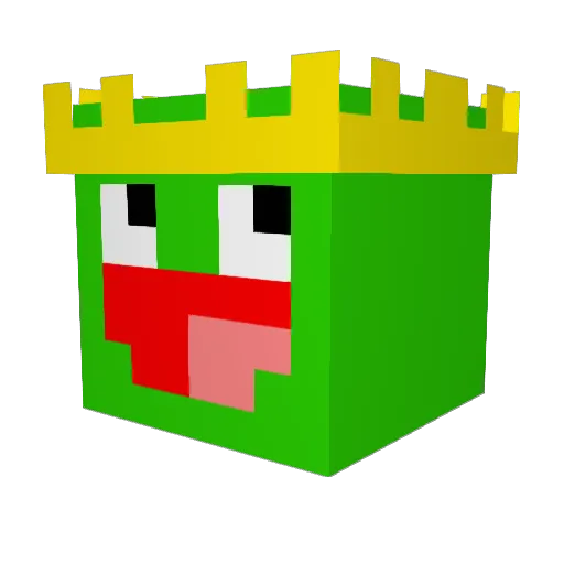 NoeOne Minecraft avatar head, 3D render
