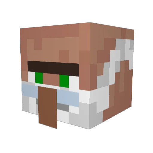 NoedelStam Minecraft avatar head, 3D render