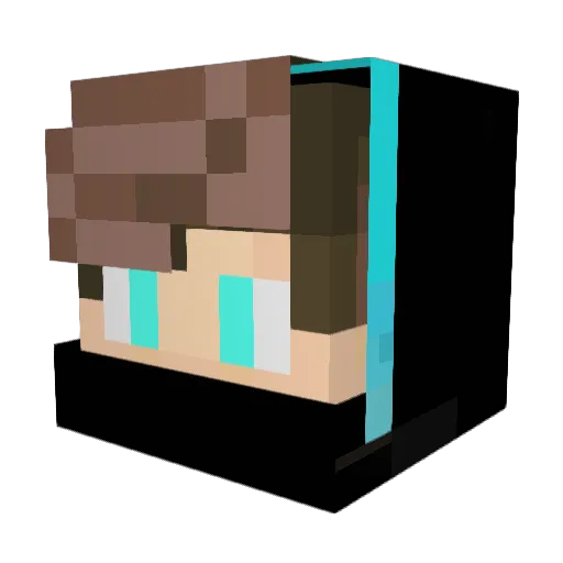 Noego11YT Minecraft avatar head, 3D render