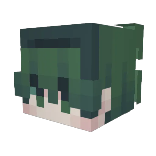 NoehChan Minecraft avatar head, 3D render