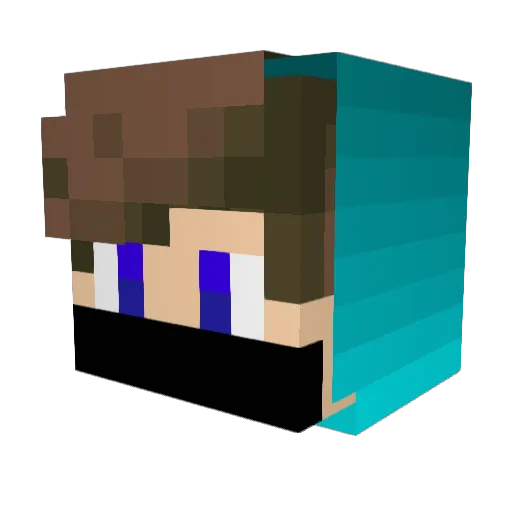 NoelAng55 Minecraft avatar head, 3D render