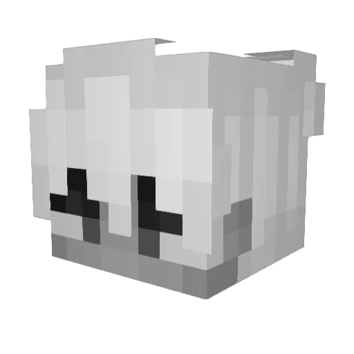 NoelDerWare Minecraft avatar head, 3D render