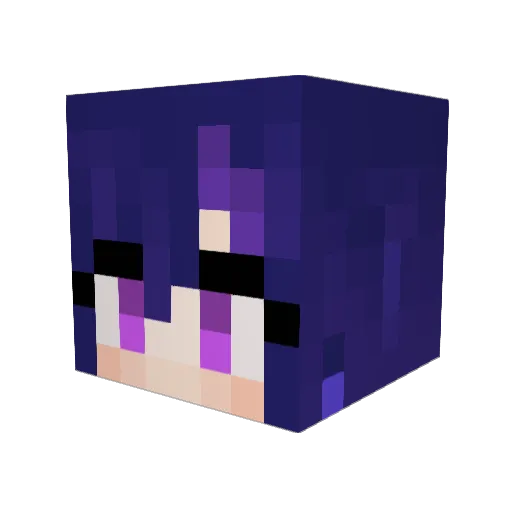 NoelKaburagi Minecraft avatar head, 3D render