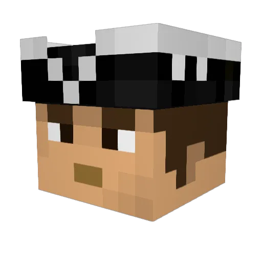 NoelLondon Minecraft avatar head, 3D render