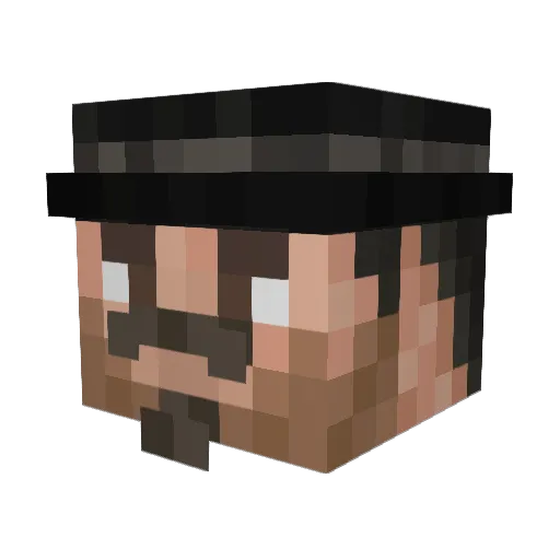 NoelS2007 Minecraft avatar head, 3D render