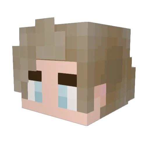 NoelTheGayQueen Minecraft avatar head, 3D render