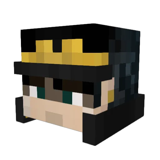 NoelTheWitch Minecraft avatar head, 3D render