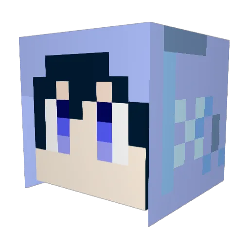 Noel_43 Minecraft avatar head, 3D render
