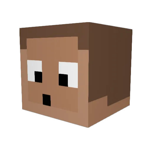 Noel_dragon Minecraft avatar head, 3D render
