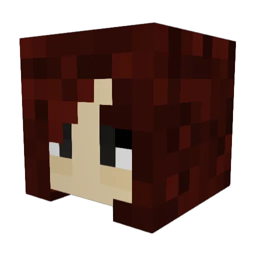 Noeliw Minecraft avatar head, 3D render