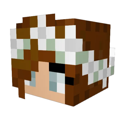 Noelle2004 Minecraft avatar head, 3D render