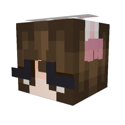 NoelleC17 Minecraft avatar head, 3D render