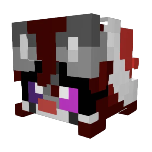 NoelleLR Minecraft avatar head, 3D render