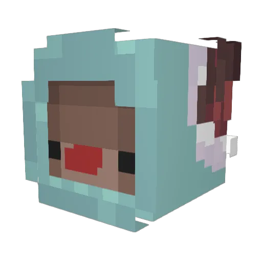 Noelle_No Minecraft avatar head, 3D render