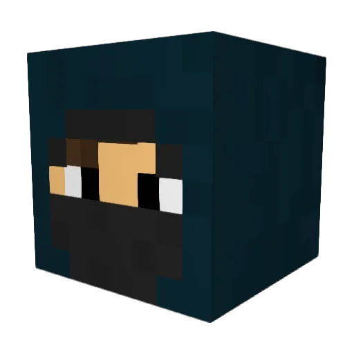 Noelo_01 Minecraft avatar head, 3D render