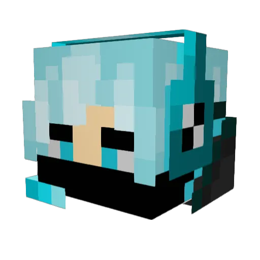 Noeltarija Minecraft avatar head, 3D render