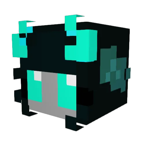 Noemielong Minecraft avatar head, 3D render
