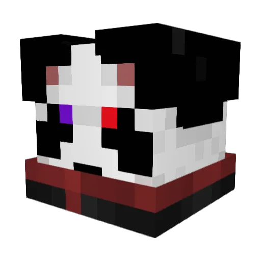 Noemtz Minecraft avatar head, 3D render