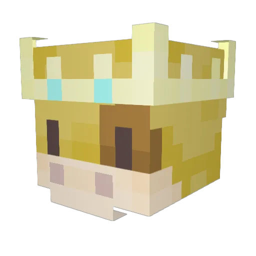 Noenoah Minecraft avatar head, 3D render
