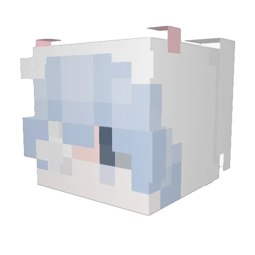 Noesta Minecraft avatar head, 3D render