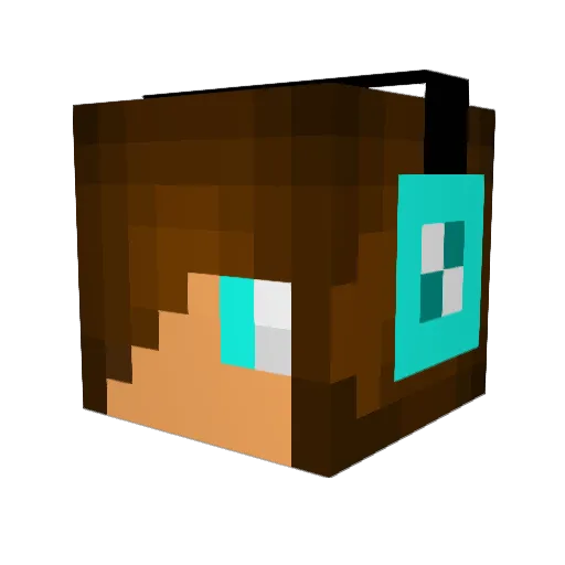 Noeye10 Minecraft avatar head, 3D render