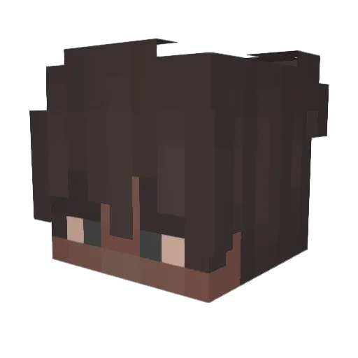 NofaceDem0n Minecraft avatar head, 3D render