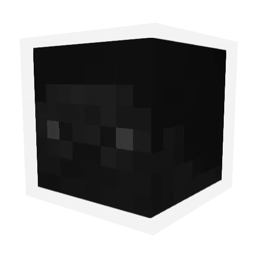 NofaceandFood Minecraft avatar head, 3D render