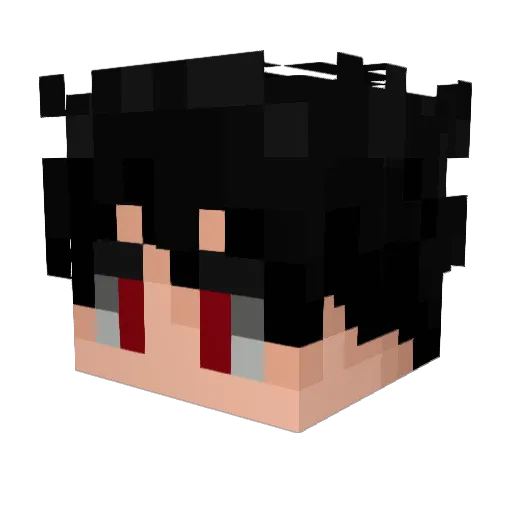 Nofacy Minecraft avatar head, 3D render