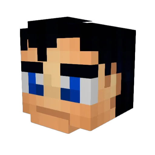 Nofear_1 Minecraft avatar head, 3D render
