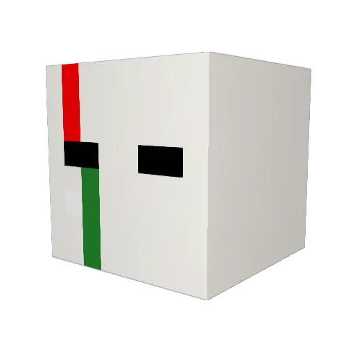 Nofireylast Minecraft avatar head, 3D render