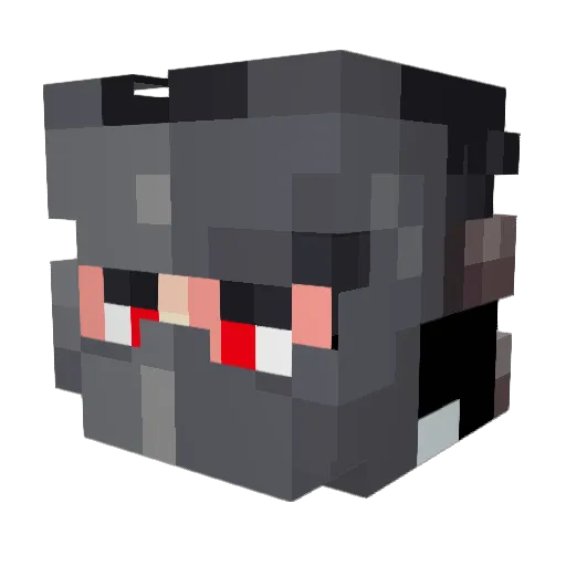 Nog03 Minecraft avatar head, 3D render