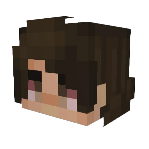 NogOllie Minecraft avatar head, 3D render