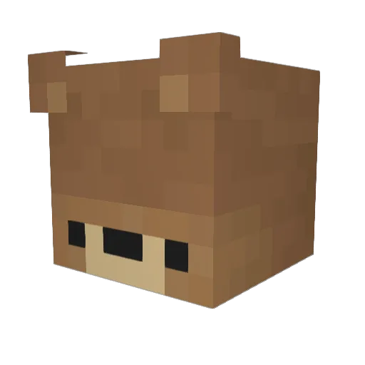 NogSog Minecraft avatar head, 3D render
