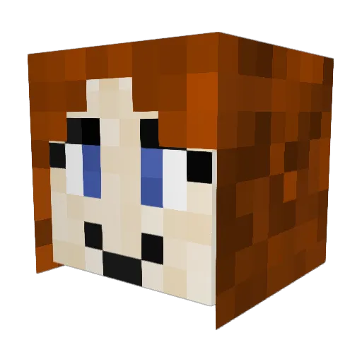 NogaCraft99 Minecraft avatar head, 3D render