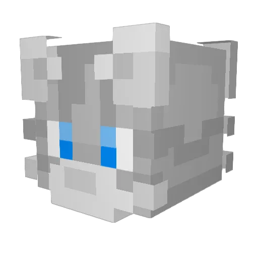 Noghaster Minecraft avatar head, 3D render