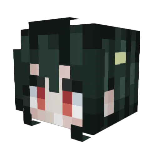 NogiRisu Minecraft avatar head, 3D render