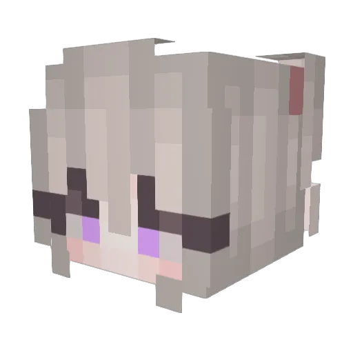 Nogizaka46 Minecraft avatar head, 3D render
