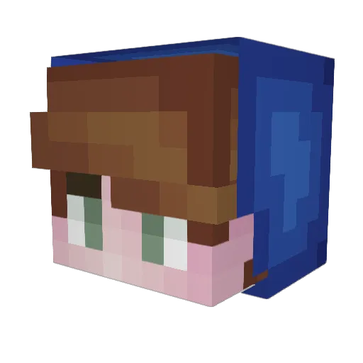NohMinecraft Minecraft avatar head, 3D render