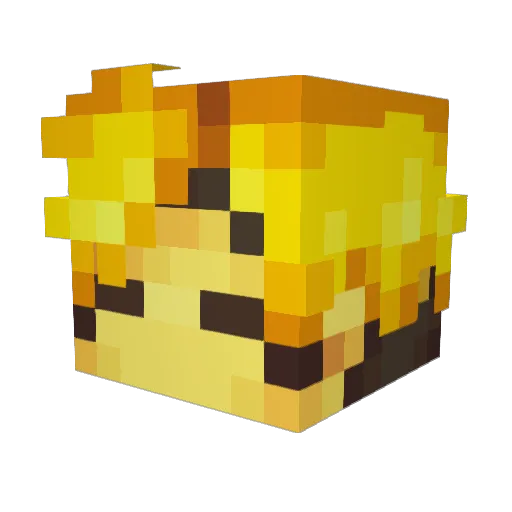 Nohbdy06 Minecraft avatar head, 3D render