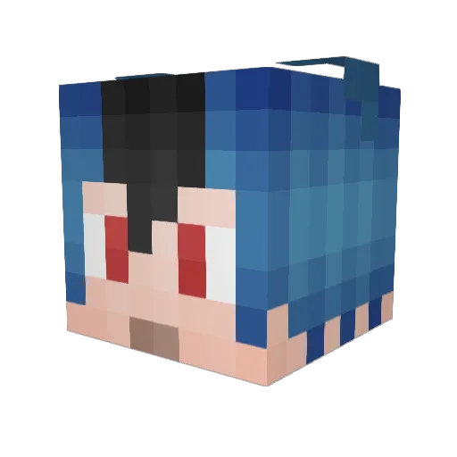 Nohero62 Minecraft avatar head, 3D render