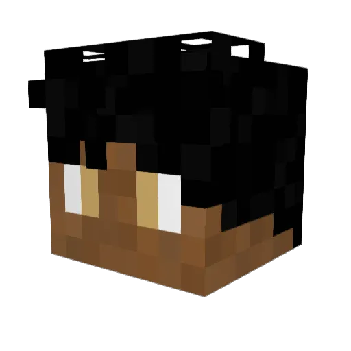 Nohhny Minecraft avatar head, 3D render